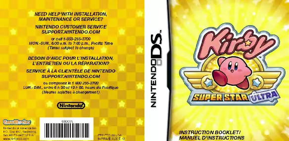 manual for Kirby - Super Star Ultra